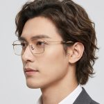 Men's Business Full Rim Myopia Eyeglasses Frame, Pure Titanium & Natural Buffalo Horn Glasses Frame H2301 - Image 2